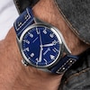 Thumbnail Image 8 of Accurist Men's Aviation 41mm Dial Blue Leather Strap Watch