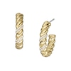 Thumbnail Image 1 of Fossil Vintage Gold Tone Steel Twist Hoop Earrings