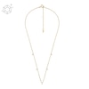 Thumbnail Image 0 of Fossil Sadie Shine Bright 14ct Gold Plated Drop Necklace