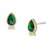 Thumbnail Image 1 of Fossil Sadie Festive Shine Gold Tone Green Crystal Earrings