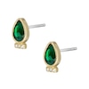 Thumbnail Image 2 of Fossil Sadie Festive Shine Gold Tone Green Crystal Earrings