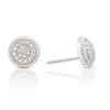 Thumbnail Image 0 of Sterling Silver Diamond Circle Stud Earrings