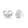 Thumbnail Image 1 of Sterling Silver Diamond Circle Stud Earrings