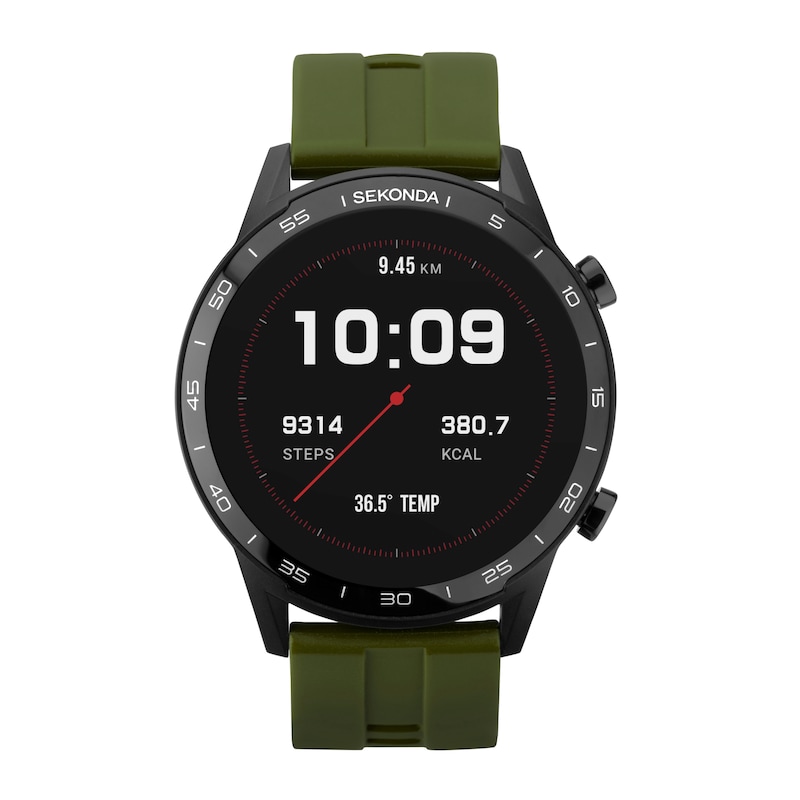 Main Image 1 of Sekonda Active Green Silicone Strap Smart Watch