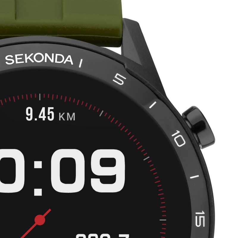 Main Image 3 of Sekonda Active Green Silicone Strap Smart Watch