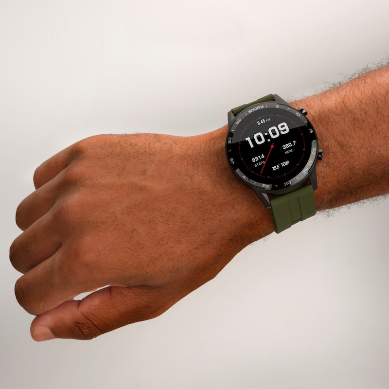 Main Image 5 of Sekonda Active Green Silicone Strap Smart Watch