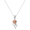 Thumbnail Image 2 of Disney Beauty & The Beast Rose Gold Plated Silver Rose Pendant