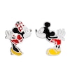 Thumbnail Image 0 of Disney Mickey & Minnie Kiss Silver & Enamel Stud Earrings