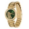 Thumbnail Image 2 of Olivia Burton Ladies' T-Bar Florals Gold Tone Watch