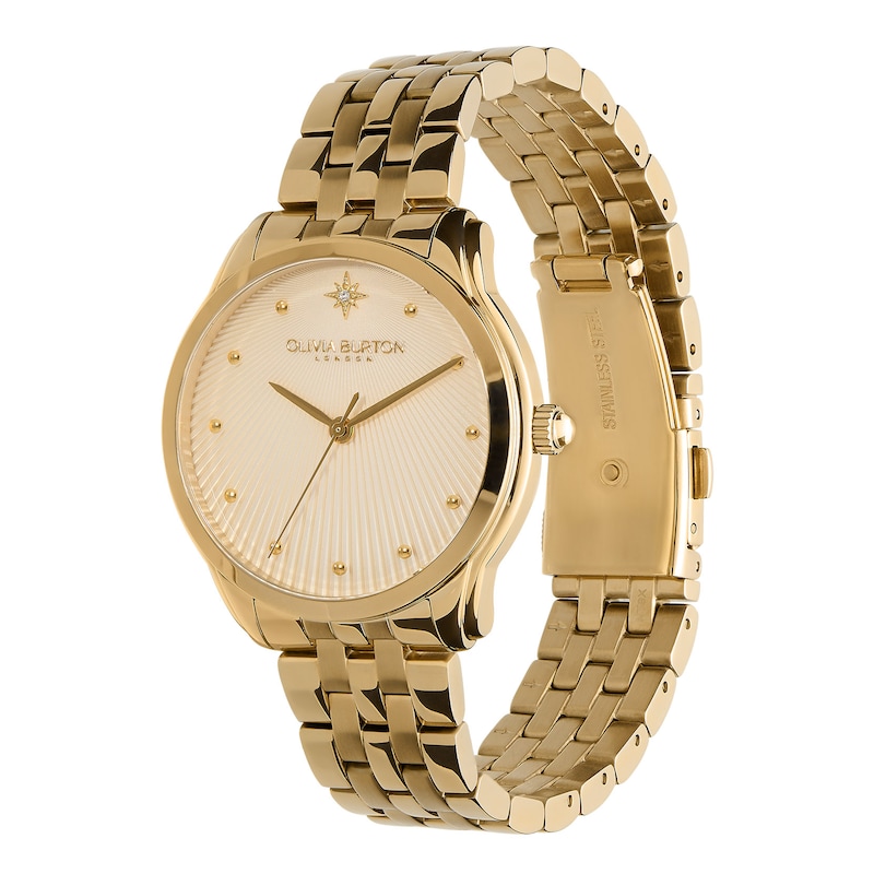 Olivia Burton Ladies' Starlight Gold Tone Bracelet Watch