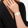 Thumbnail Image 3 of Calvin Klein Ladies' Silver Dial White Leather Strap Watch