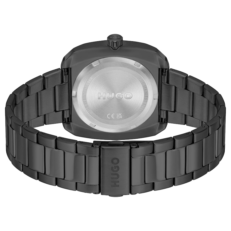 HUGO #SHRILL Men's Grey IP Bracelet Watch