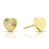 Thumbnail Image 0 of Children's 9ct Yellow Gold Diamond Cut Sunburst Heart Stud Earrings