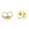 Thumbnail Image 1 of Children's 9ct Yellow Gold Diamond Cut Sunburst Heart Stud Earrings