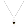 Thumbnail Image 1 of Children's Sterling Silver Yellow Enamel Bee Pendant