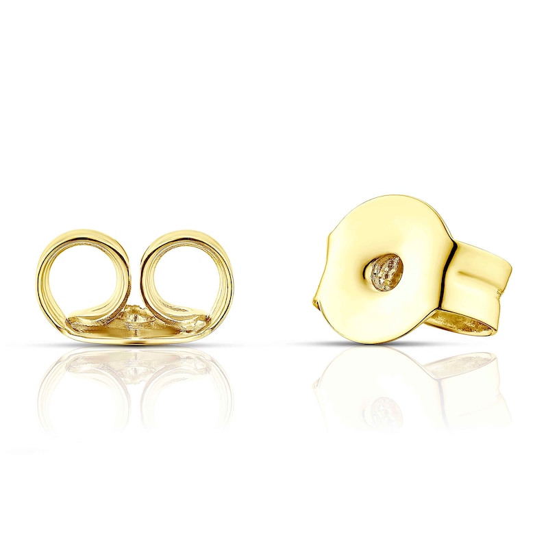 Main Image 2 of 9ct Yellow Gold Cubic Zirconia Open Circle Stud Earrings