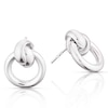 Thumbnail Image 0 of Sterling Silver Knot Circle Stud Earrings