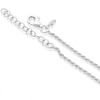 Thumbnail Image 2 of Sterling Silver Cubic Zirconia Oval Link Rope Bracelet