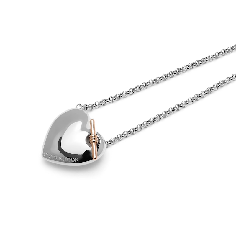 Main Image 2 of Olivia Burton Stainless Steel Heart Necklace