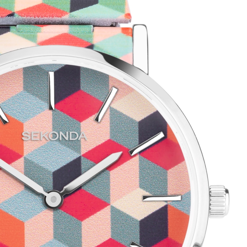 Sekonda Ladies' Geometric Patterned Expander Bracelet Watch