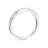 Thumbnail Image 2 of Sterling Silver 0.12ct Diamond Wave Half Eternity Ring