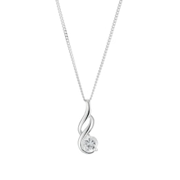 Sterling Silver Cubic Zirconia Fancy Pendant