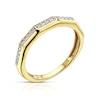 Thumbnail Image 1 of 9ct Yellow Gold 0.12ct Diamond Five Row Half Eternity Ring