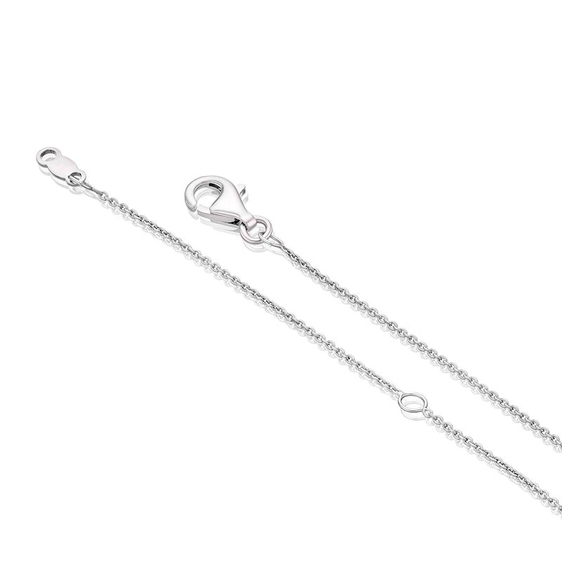 Sterling Silver 0.15ct Diamond Clover Necklace