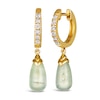 Thumbnail Image 0 of Le Vian 14ct Yellow Gold Prehnite 0.18ct Diamond Earrings