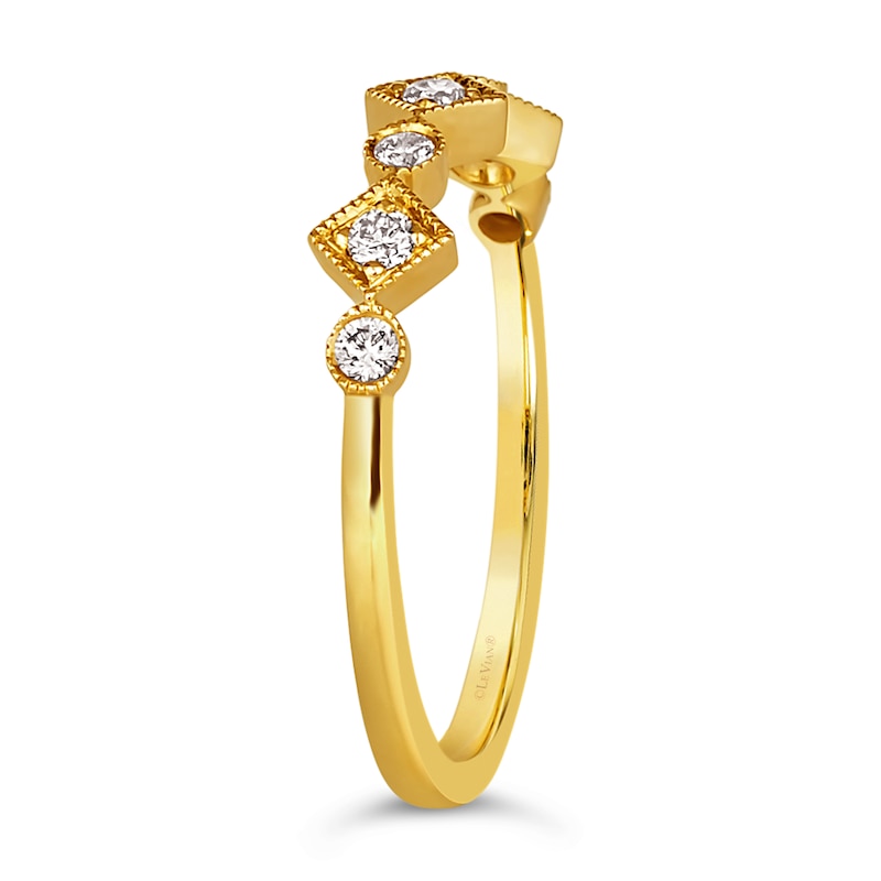 Le Vian 14ct Yellow Gold 0.18ct Diamond & Circle Ring