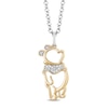 Thumbnail Image 0 of Disney Treasures Winnie The Pooh Sterling Silver & 9ct Yellow Gold Diamond Pendant