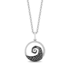 Thumbnail Image 0 of Disney Treasures The Nightmare Before Christmas Sterling Silver 0.20ct Diamond Spiral Hill Pendant