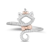 Thumbnail Image 3 of Disney Treasures Aristocats Sterling Silver & 9ct Rose Gold 0.10ct Diamond Ring