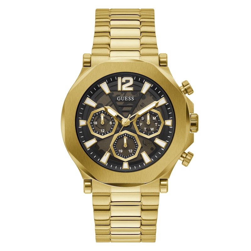 Main Image 1 of Guess Edge Men's Chronograph Dial Gold Tone Bracelet Watch