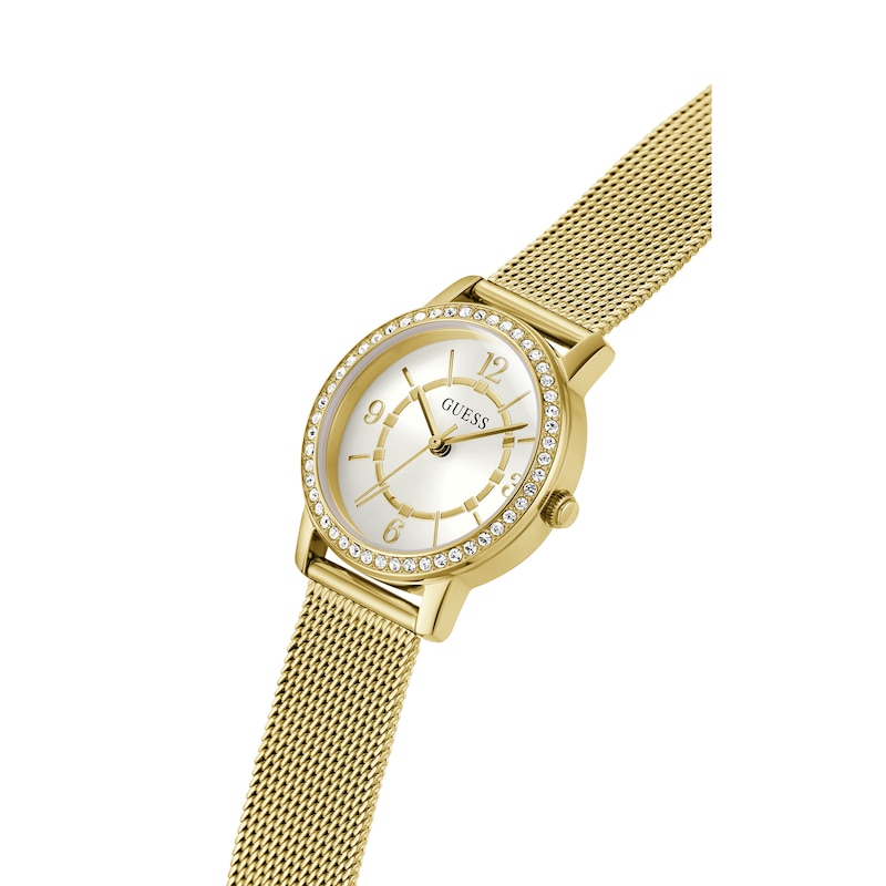 Main Image 2 of Guess Melody Ladies' Gold Tone Mesh Bracelet Watch