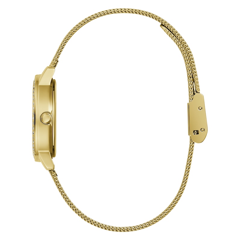 Main Image 3 of Guess Melody Ladies' Gold Tone Mesh Bracelet Watch