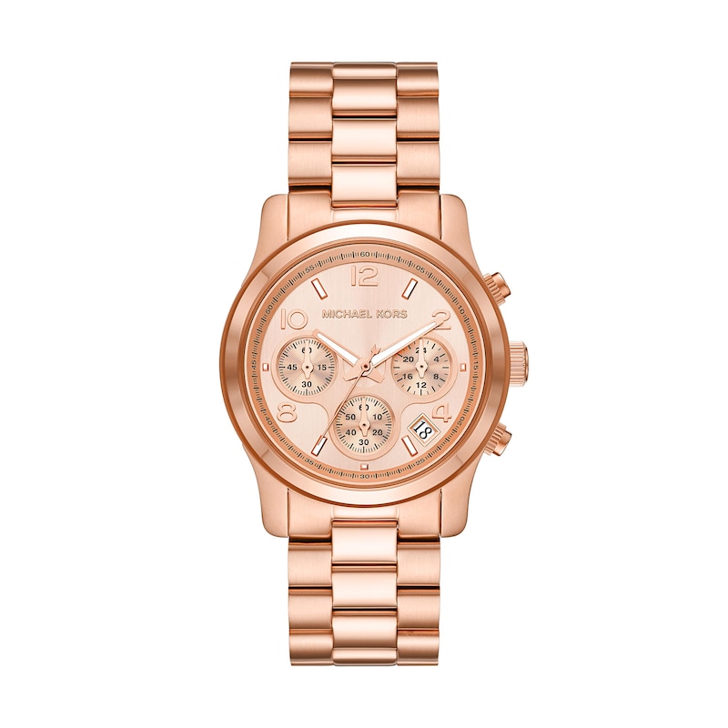 Michael Kors Runway Ladies’ Rose Gold Tone Bracelet Watch | H.Samuel