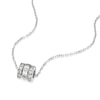 Thumbnail Image 1 of Sterling Silver Cubic Zirconia 3 Ring Necklace