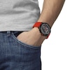 Thumbnail Image 6 of Tissot T-Race Cycling Vuelta 2023 Men's Red Leather Strap Watch