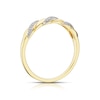 Thumbnail Image 2 of 9ct Yellow Gold 0.06ct Diamond Twist Eternity Ring
