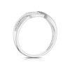 Thumbnail Image 3 of 9ct White Gold 0.13ct Diamond Woven Half Eternity Ring