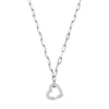 Thumbnail Image 1 of Michael Kors Love Silver Cubic Zirconia Heart Chain Necklace