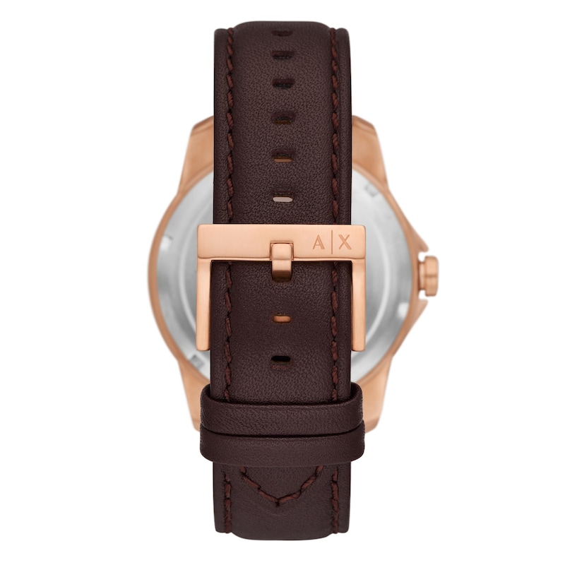 Main Image 2 of Armani Exchange Men's Brown Leather Strap Watch