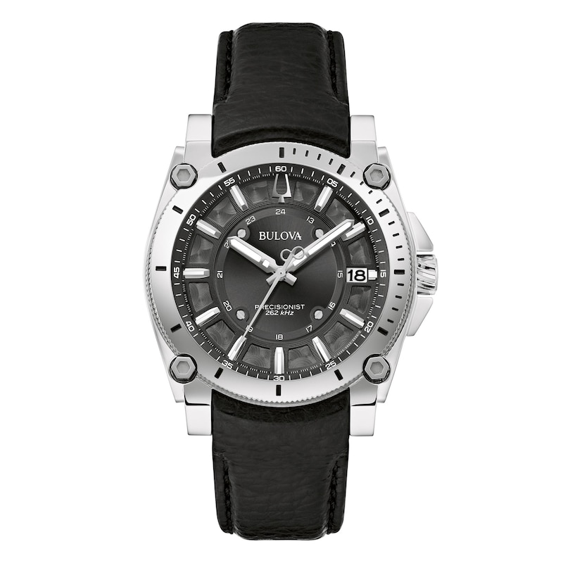 Main Image 1 of Bulova Icon High Precision Men's Leather Strap Watch