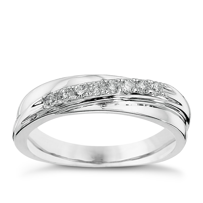 Main Image 1 of 9ct White Gold Diamond Eternity Ring