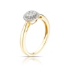 Thumbnail Image 2 of 9ct Yellow Gold 0.25ct Total Diamond Round Cluster Ring