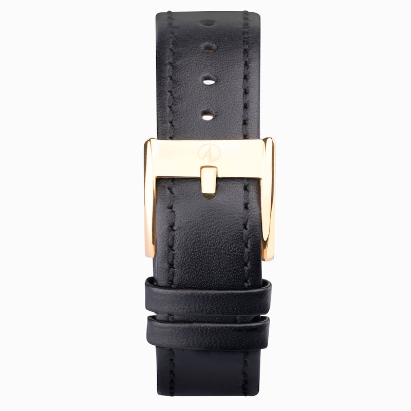 Accurist Ladies' Everyday 30mm Dial Black Leather Strap Watch