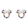 Thumbnail Image 0 of Disney Sterling Silver Multicoloured Cubic Zirconia Minnie Mouse Stud Earrings