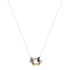 Thumbnail Image 0 of Disney Sterling Silver Enamel Kissing Mickey & Minnie Mouse Necklace