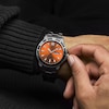 Thumbnail Image 2 of Lorus Men's 42mm Sports Orange Sunray Stainless Steel Bracelet Watch